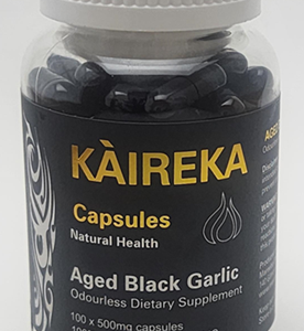 Mareeba Aged Black Garlic Capsules (100 Caps) - Now by popular demand, 100 capsules per bottle