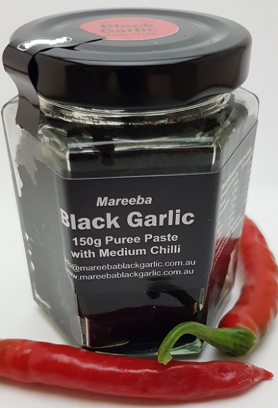 150g Mareeba Black Garlic Chilli Paste - Medium